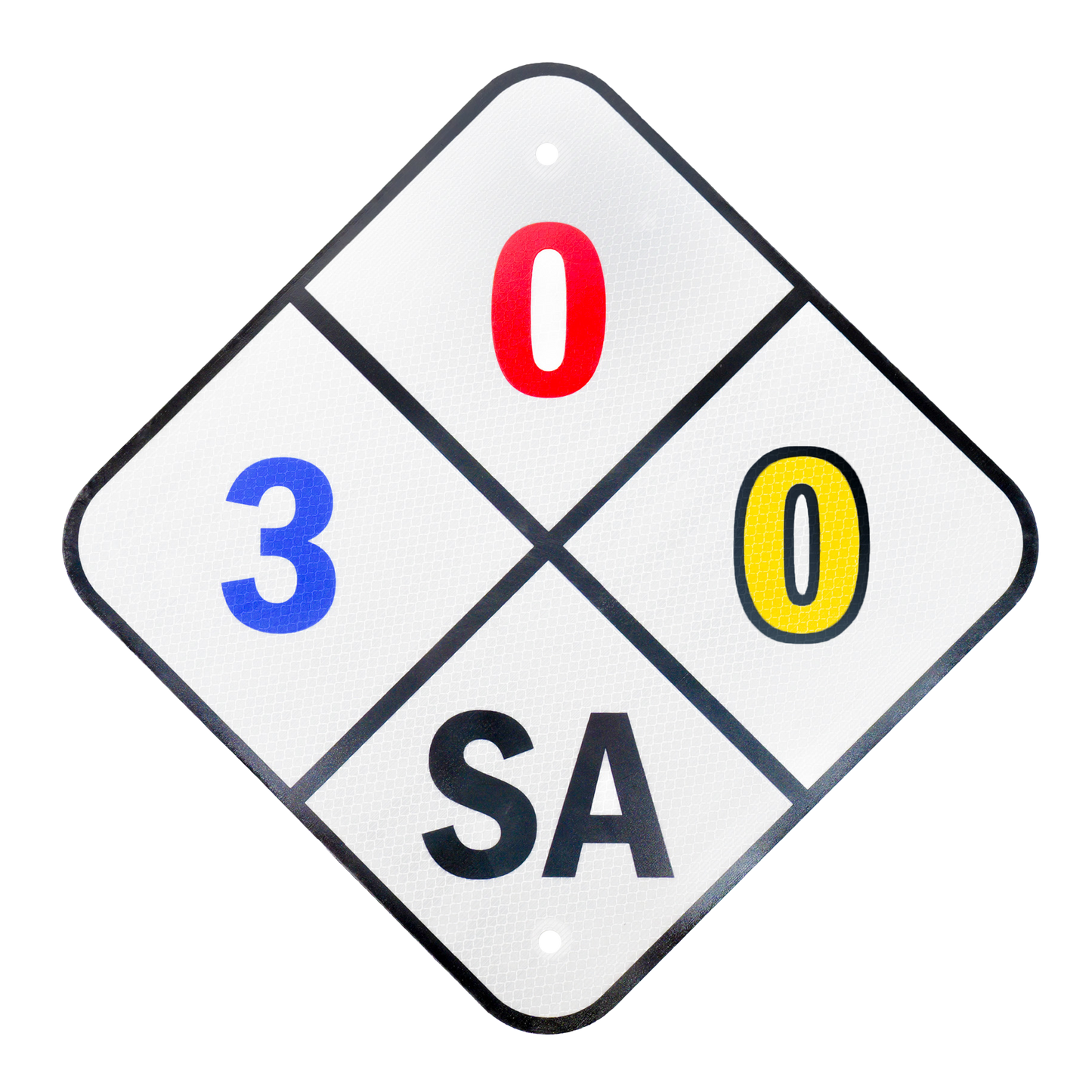 Metallic Reflective 704 Hazmat Sign