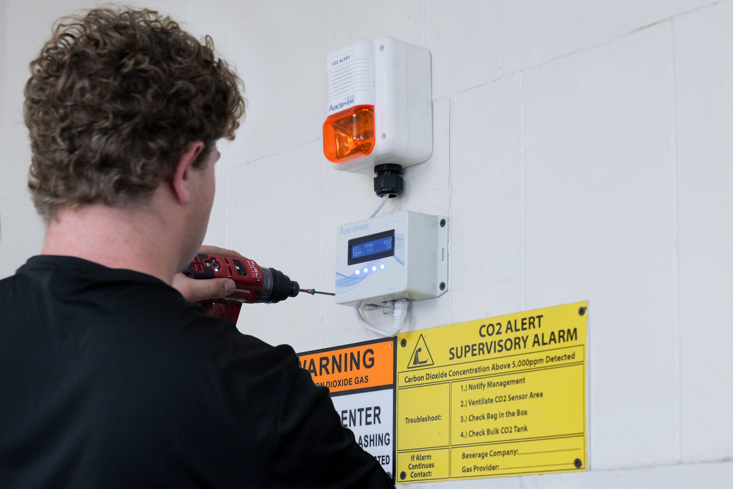Aerosphere CO2 Monitor Installation
