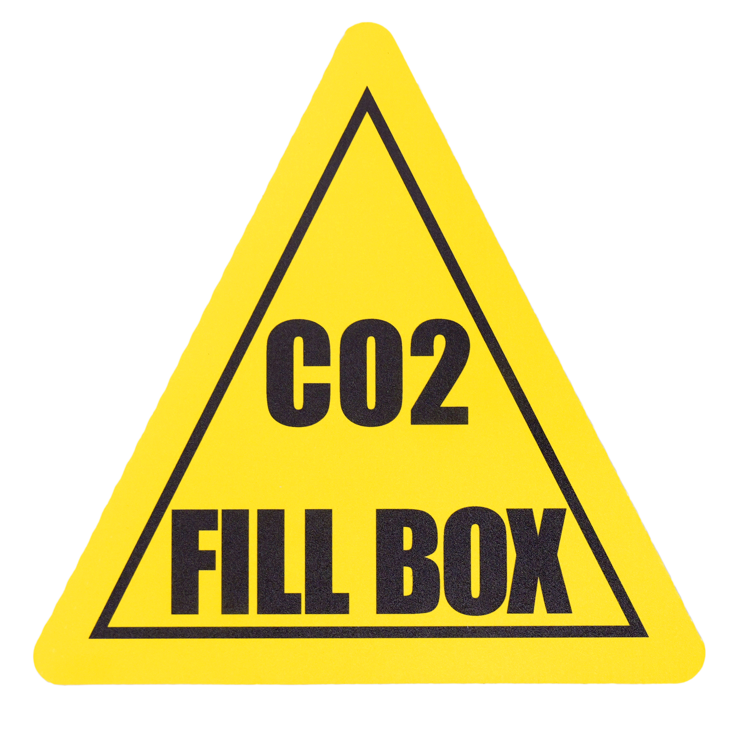 Fill Box Warning Sign for CO2 Refill Stations