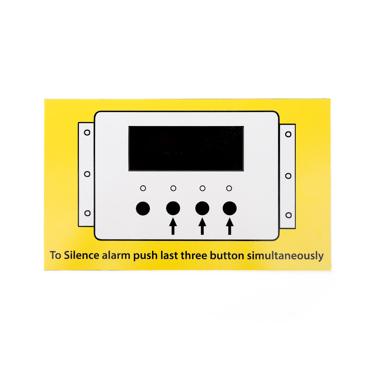 Alarm Silence Instruction Sign – Denver-Compliant CO2 Alarm Label
