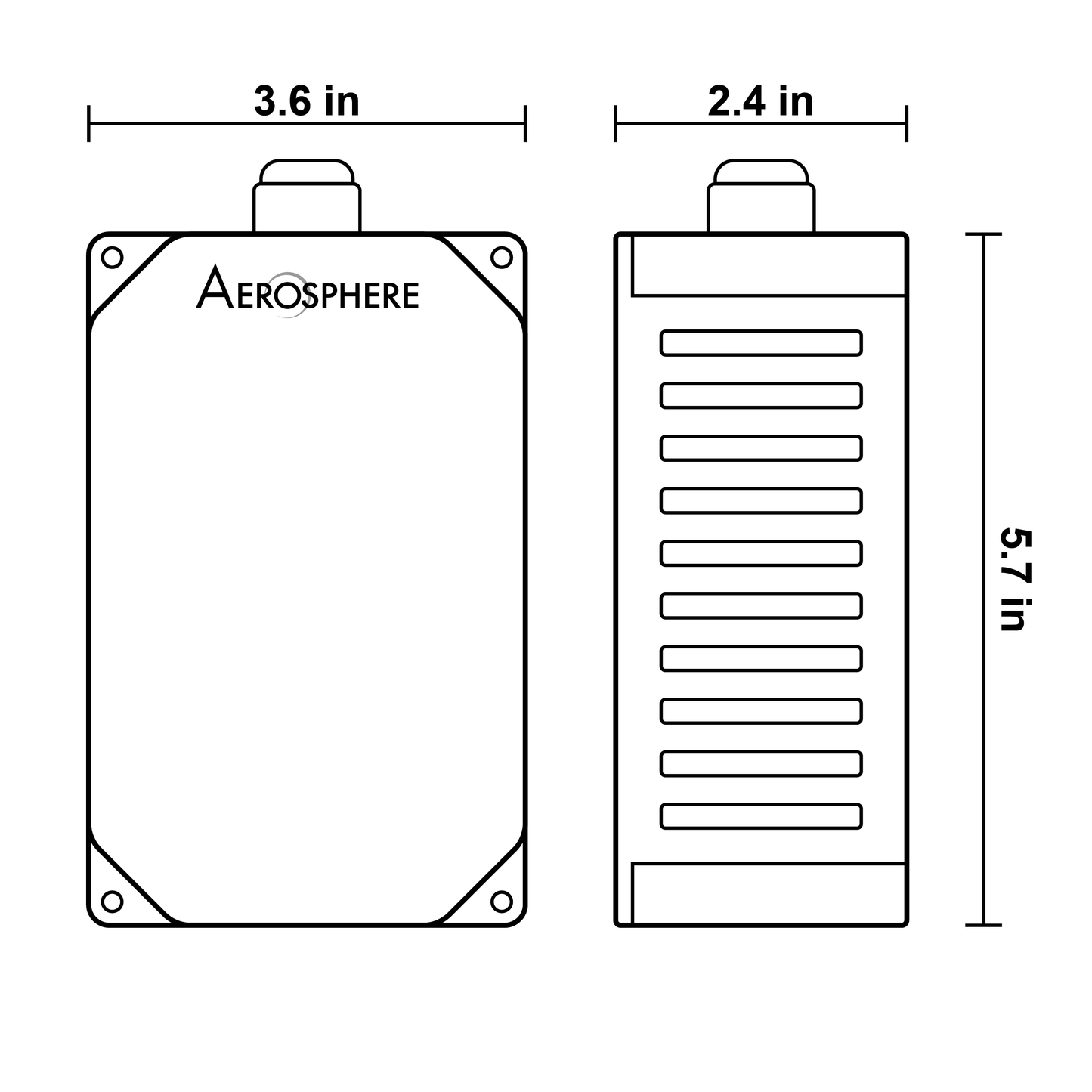 Cubierta del sensor de CO2