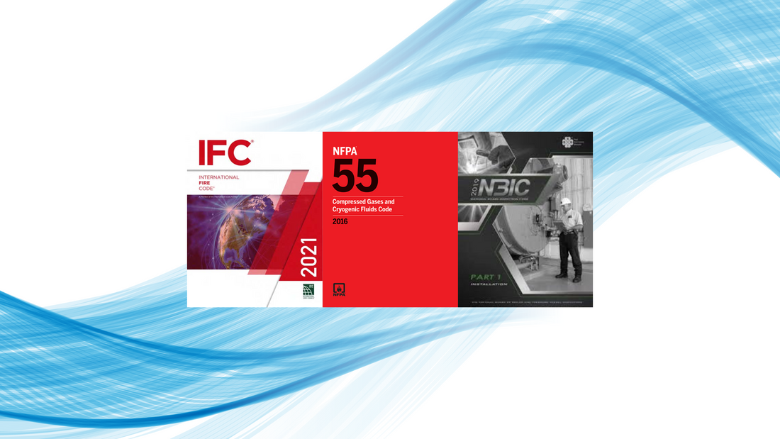 IFC, NFPA 55, NBIC Code Book Covers
