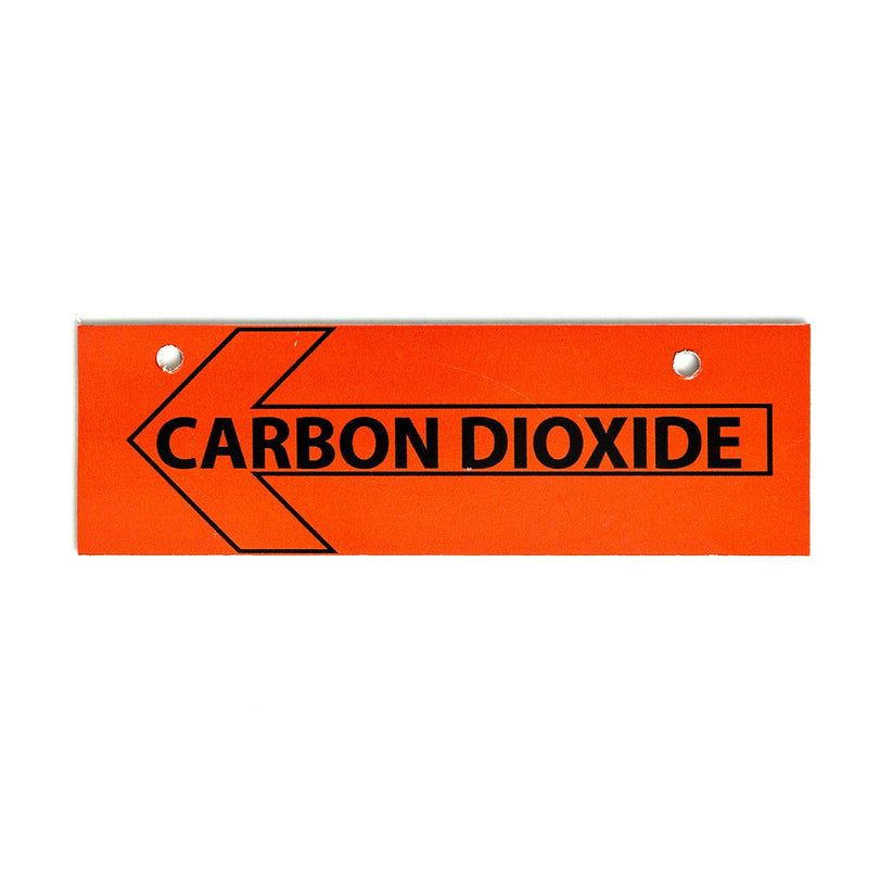 Carbon Dioxide Directional Flow Sign – Double-Sided Durable Board ...