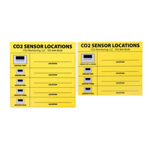 CO2 Sensor Location Board – Aerosphere® RVL01-17 Zone Mapping Sign