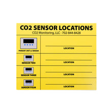 CO2 Sensor Location Board – Aerosphere® RVL01-17 Zone Mapping Sign