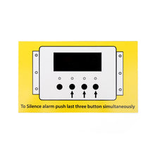 Alarm Silence Instruction Sign – Denver-Compliant CO2 Alarm Label