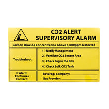 CO2 Alert Supervisory Alarm Sign Large