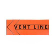 Vent Line Orange Sign