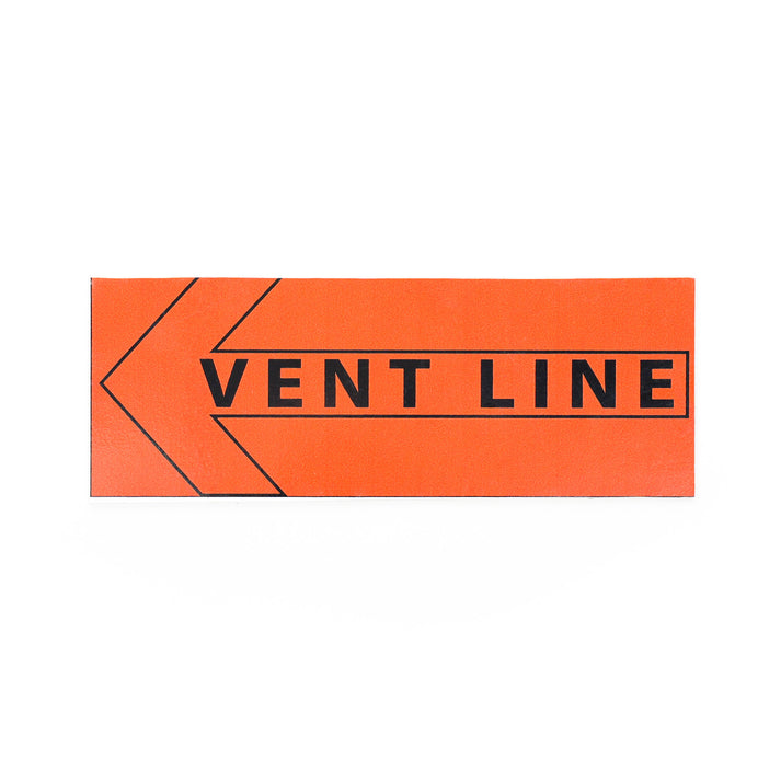 Vent Sign Vent Line Directional Sign – Double-Sided Safety Board for CO2 Systems ...
