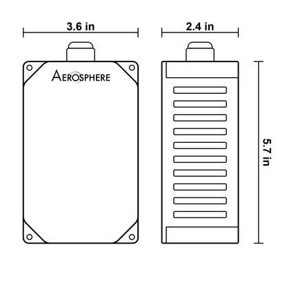 Cubierta del sensor de CO2